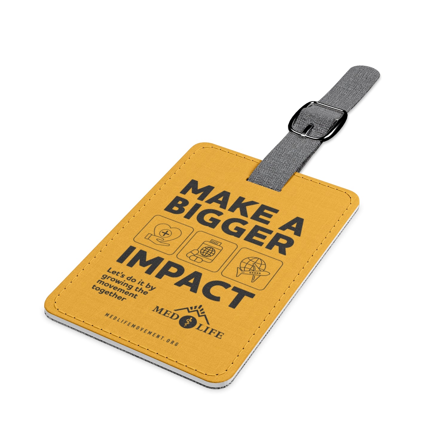 MEDLIFE Yellow Polyester Luggage Tag – Make a Bigger Impact