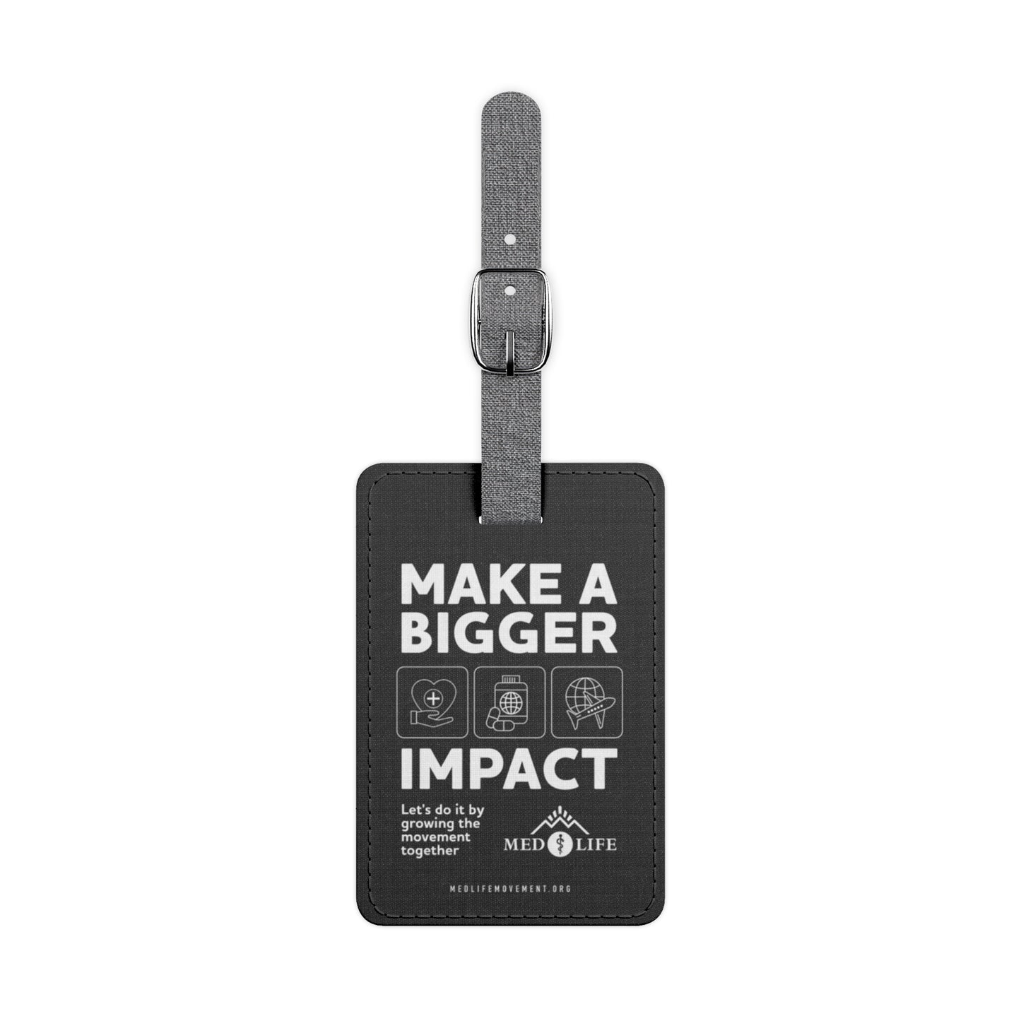 MEDLIFE Black Polyester Luggage Tag – Make a Bigger Impact