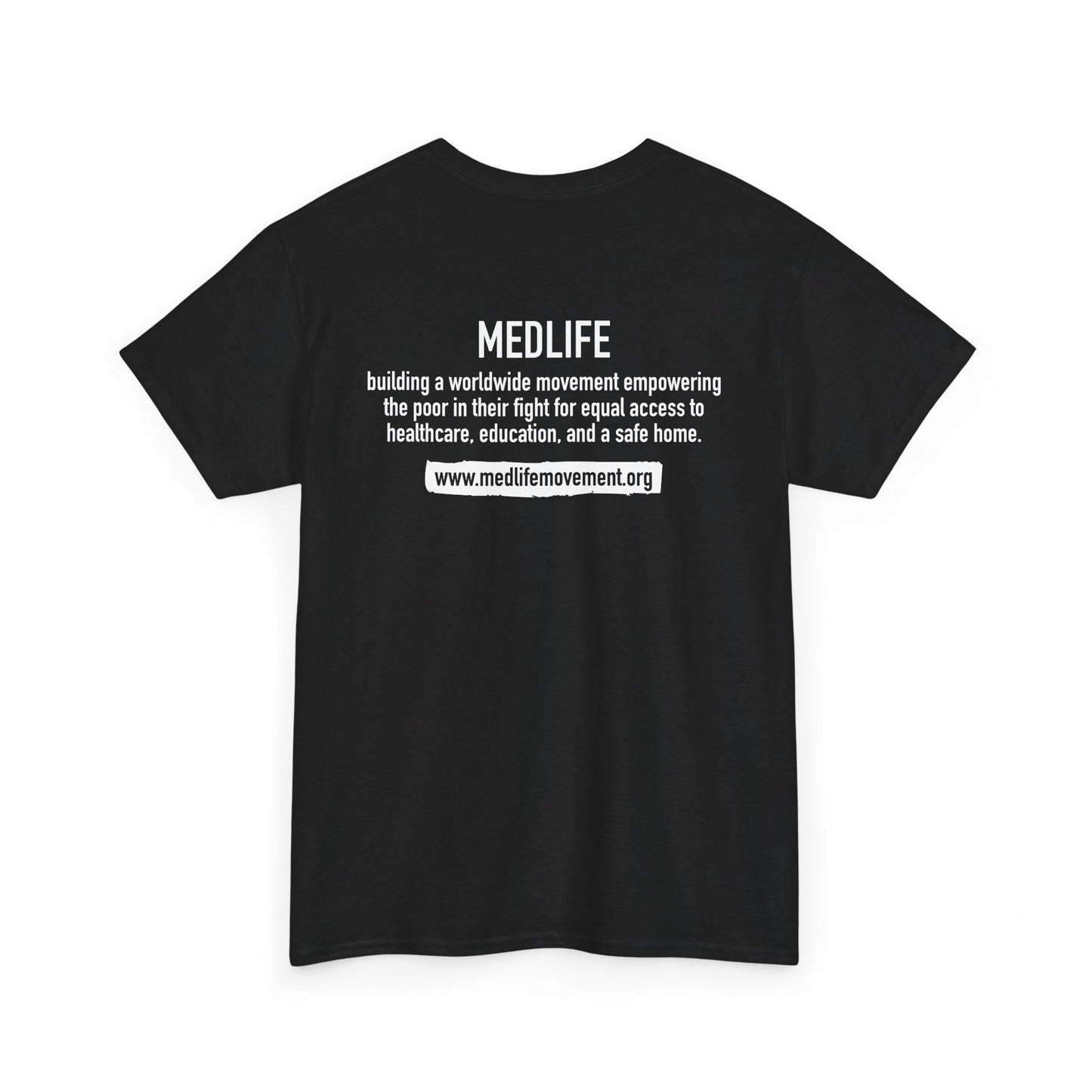 MEDLIFE Classic Black Cotton Tee