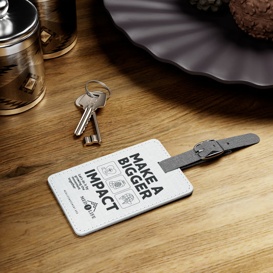 MEDLIFE White Polyester Luggage Tag – Make a Bigger Impact