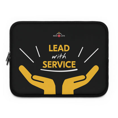 4 Empower Serve Transform Laptop Sleeve — MedLife Inspirational Yellow Protective Case