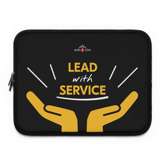 4 Empower Serve Transform Laptop Sleeve — MedLife Inspirational Yellow Protective Case