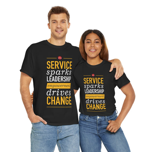 MEDLIFE Service Sparks Leadership Unisex Cotton Tee