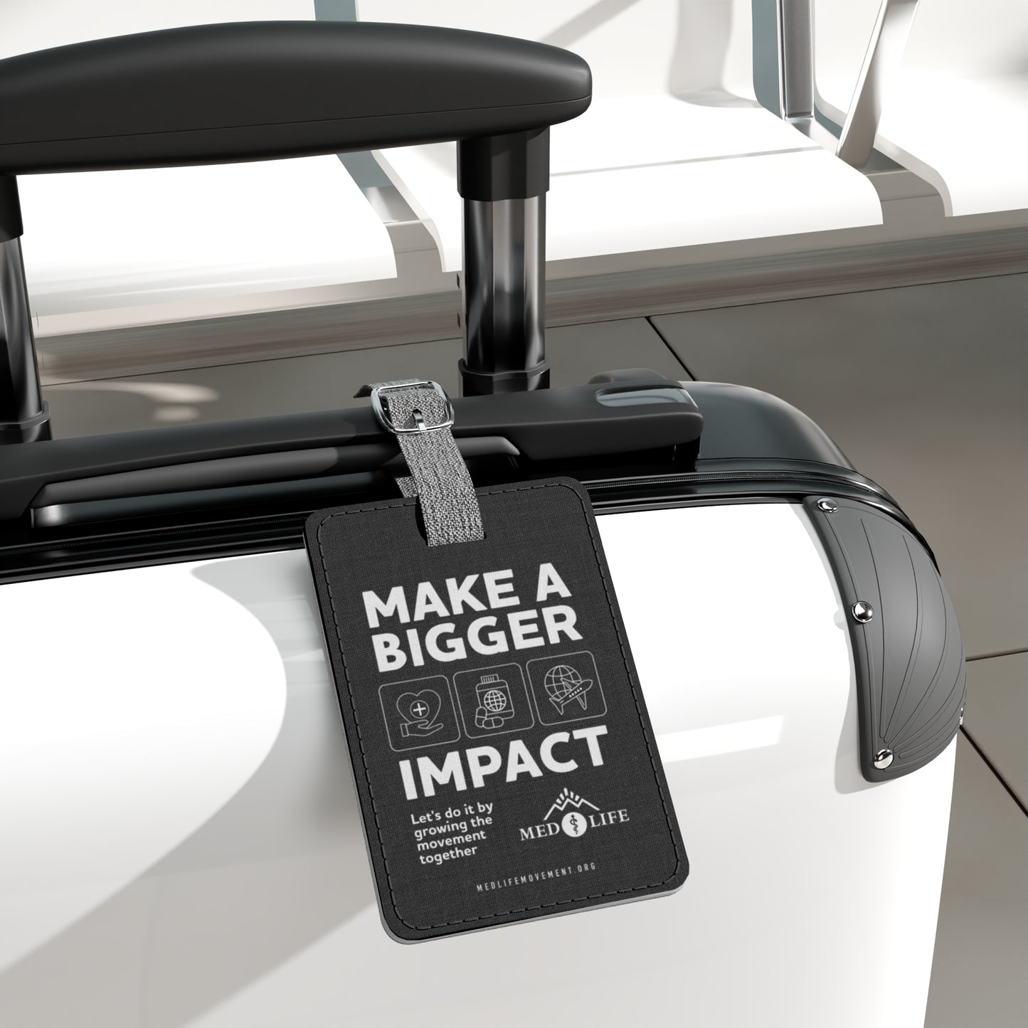 MEDLIFE Black Polyester Luggage Tag – Make a Bigger Impact