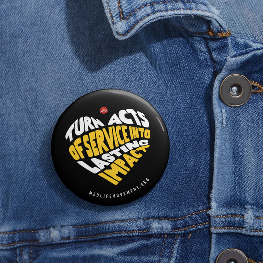 MEDLIFE Custom Pin Button (Black)