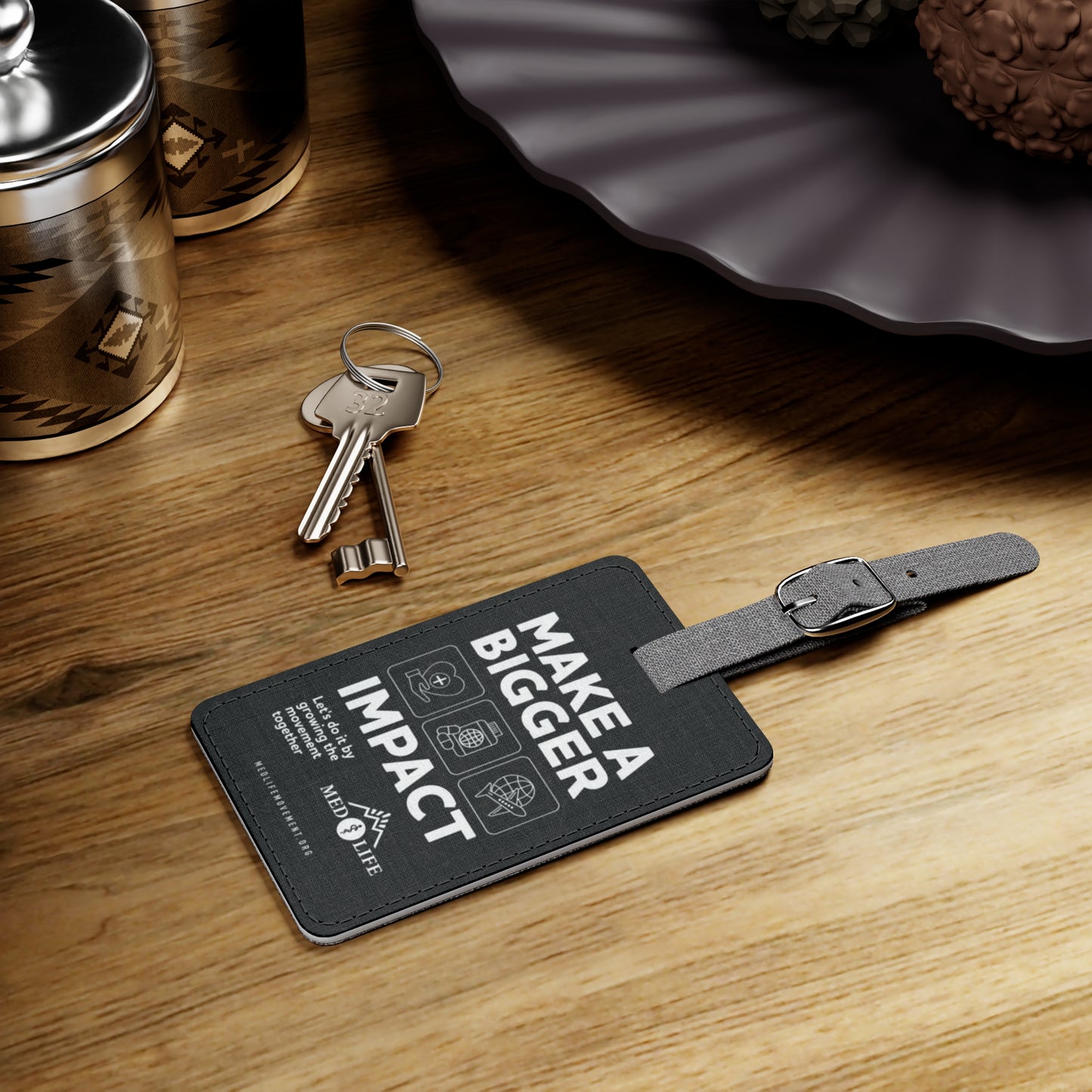MEDLIFE Black Polyester Luggage Tag – Make a Bigger Impact