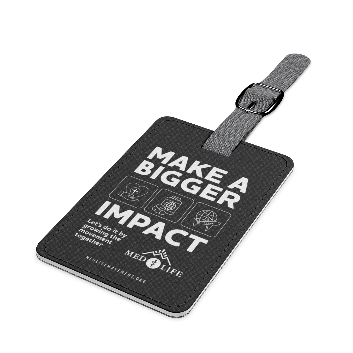MEDLIFE Black Polyester Luggage Tag – Make a Bigger Impact
